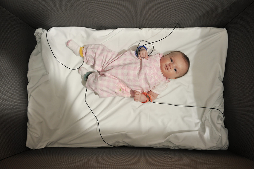Ashely Taylor is building accelerometers that can be attached to a baby’s limbs that send information about movement to a computer program.
