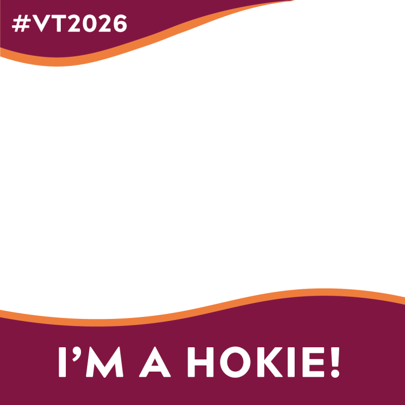 I got in. Sticker. White text multi-outlined in maroon and orange
