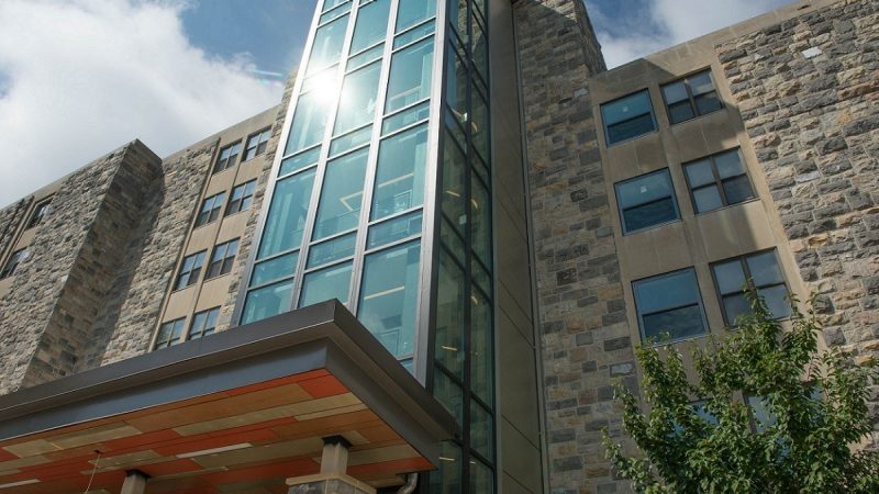 O'Shaughnessy Hall underwent a renovation that was completed before the start of the 2018 academic year. 